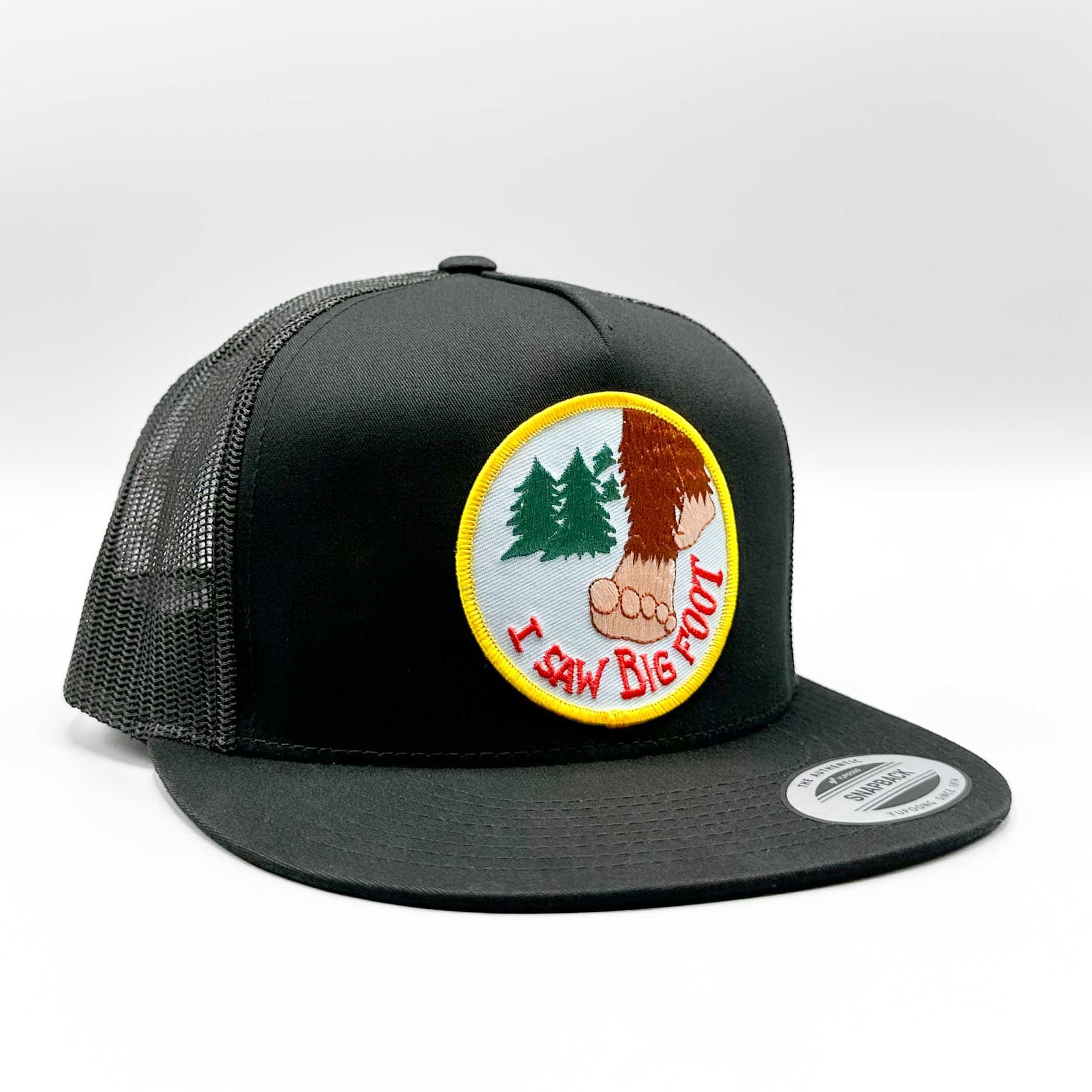 I Saw Bigfoot Sasquatch Trucker Hat