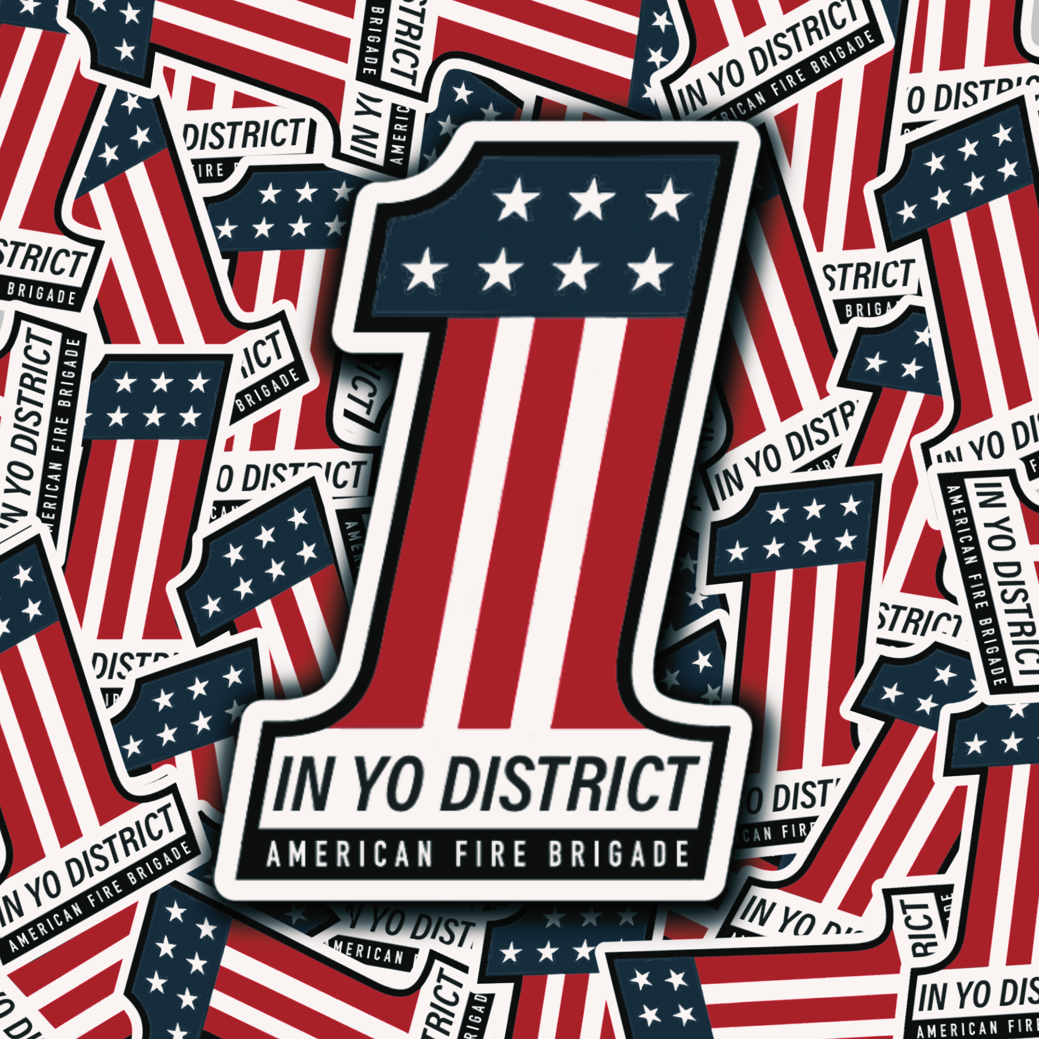 Yo District America Sticker