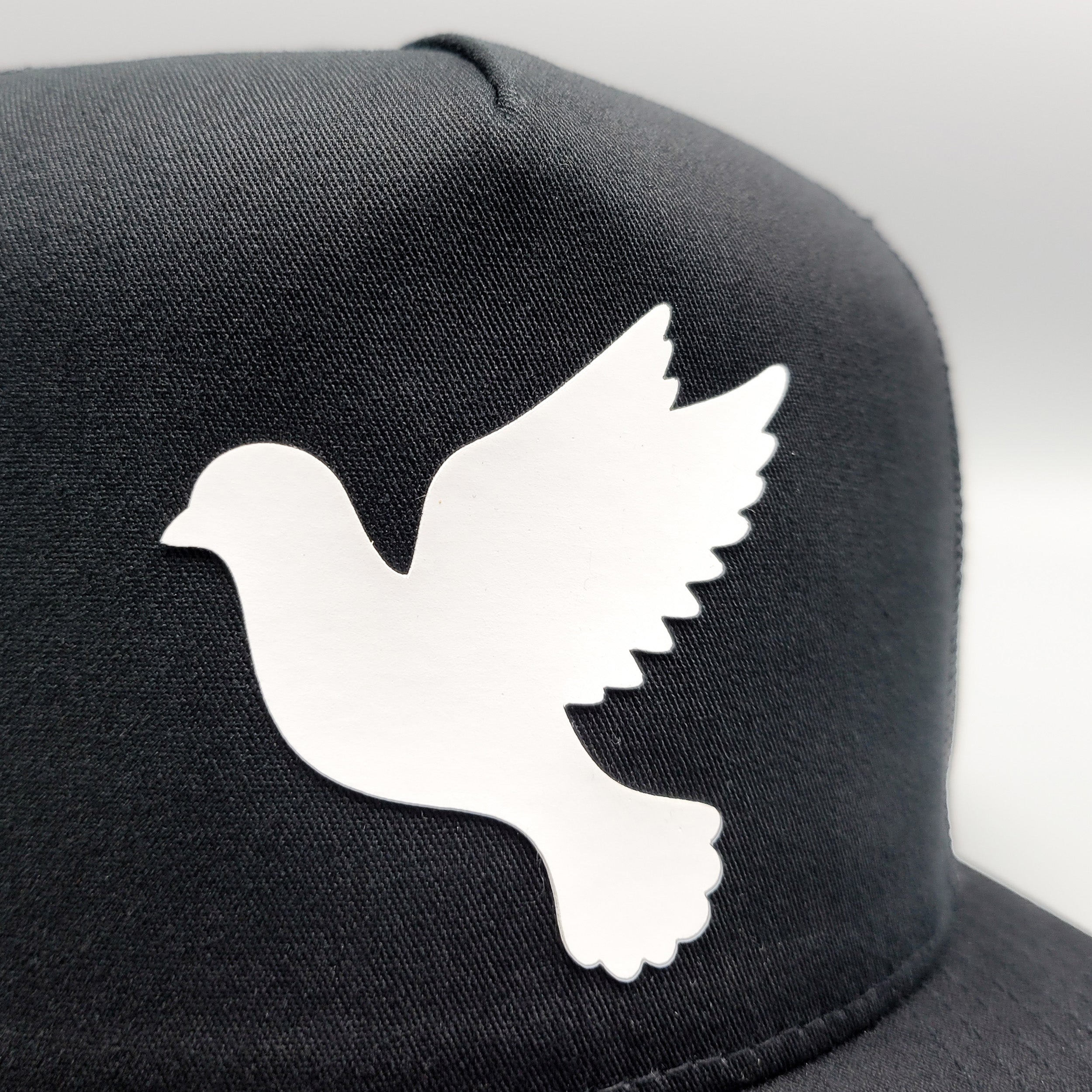 Peace White Dove Trucker Hat - 0