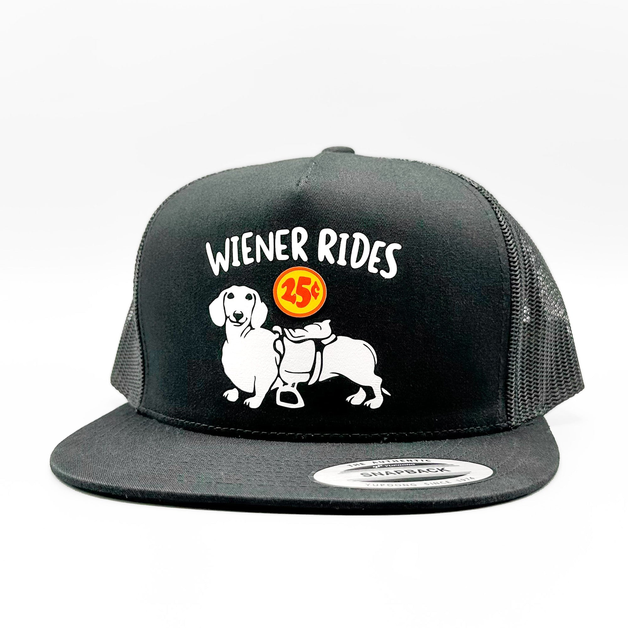 Wiener Rides 25 Cents Funny Dachshund Trucker Hat