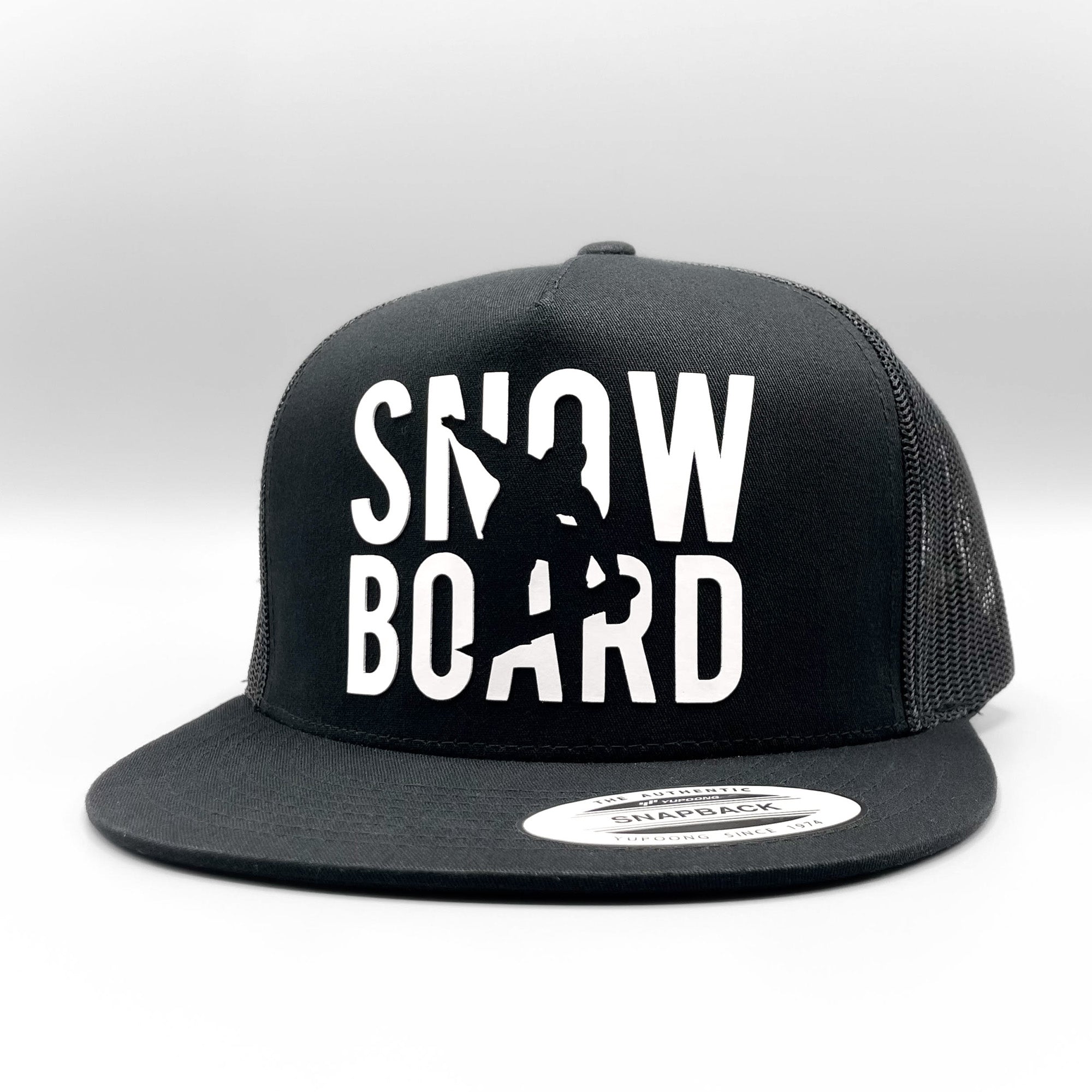 Snowboard Raised Lettering Trucker