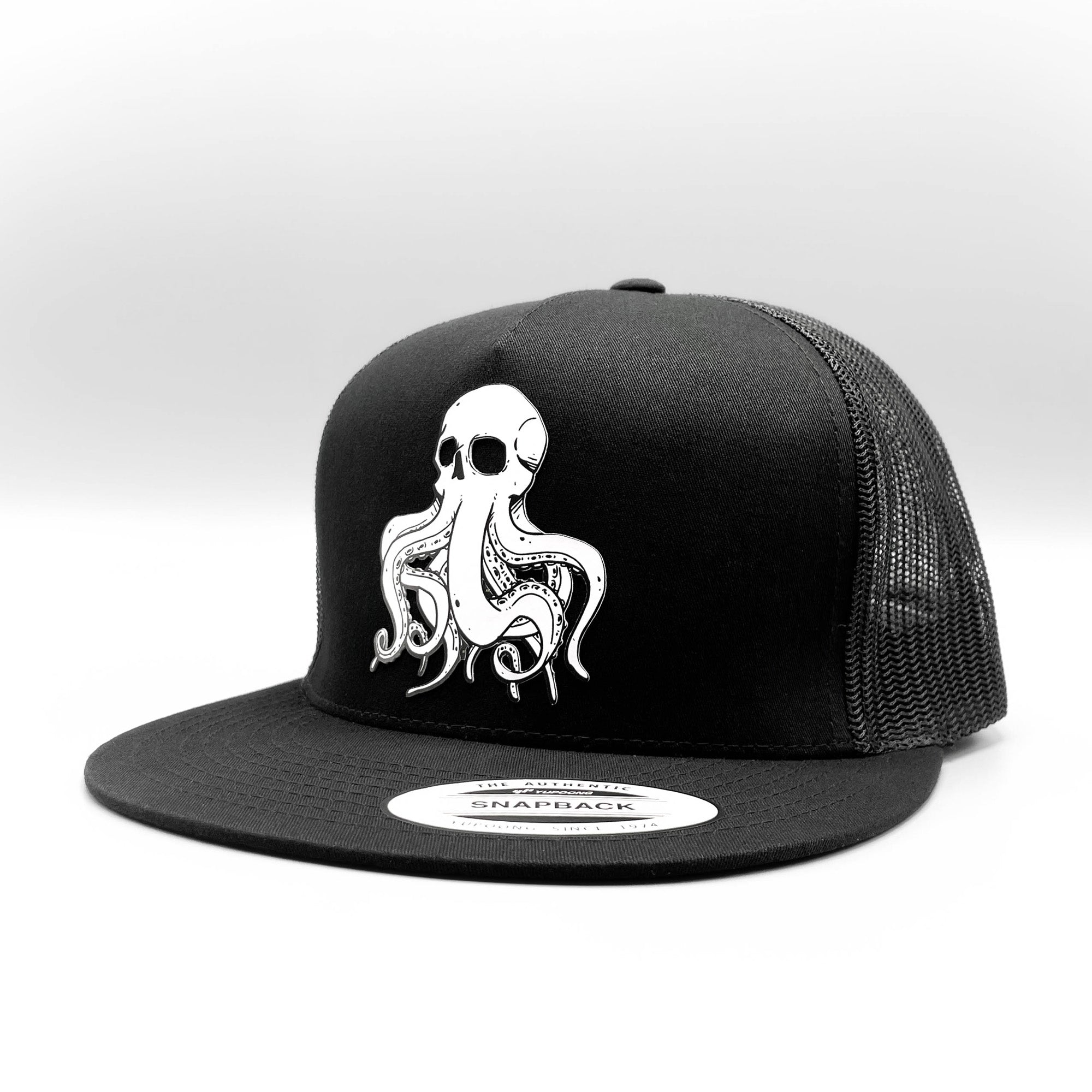 Octopus Kraken Skull Retro Trucker