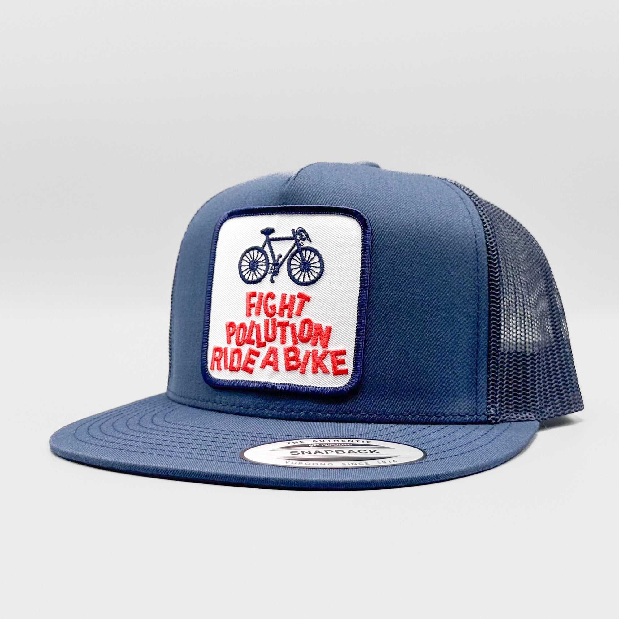 Fight Pollution Ride a Bike Trucker Hat