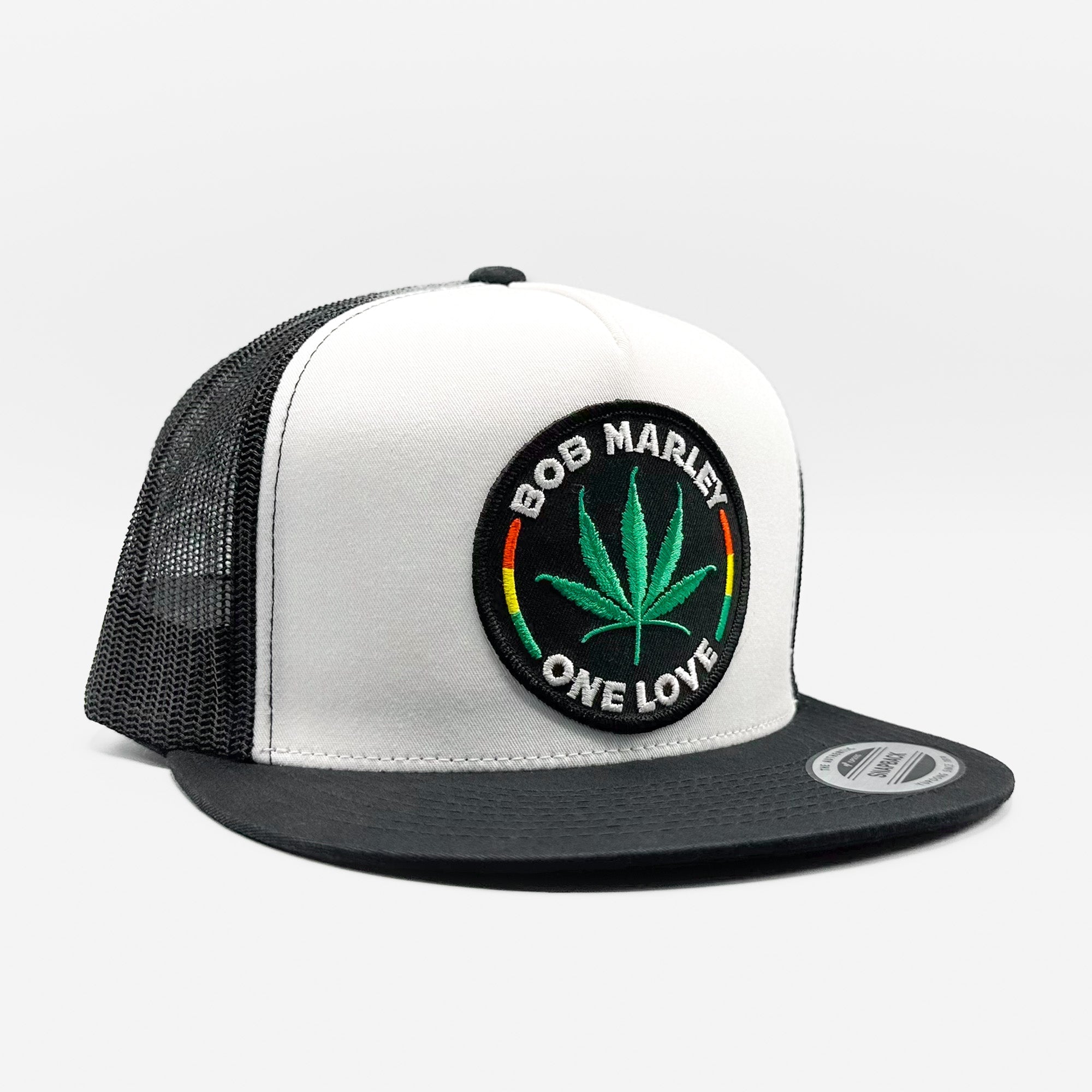 Bob Marley One Love Marijuana 420 Trucker Hat