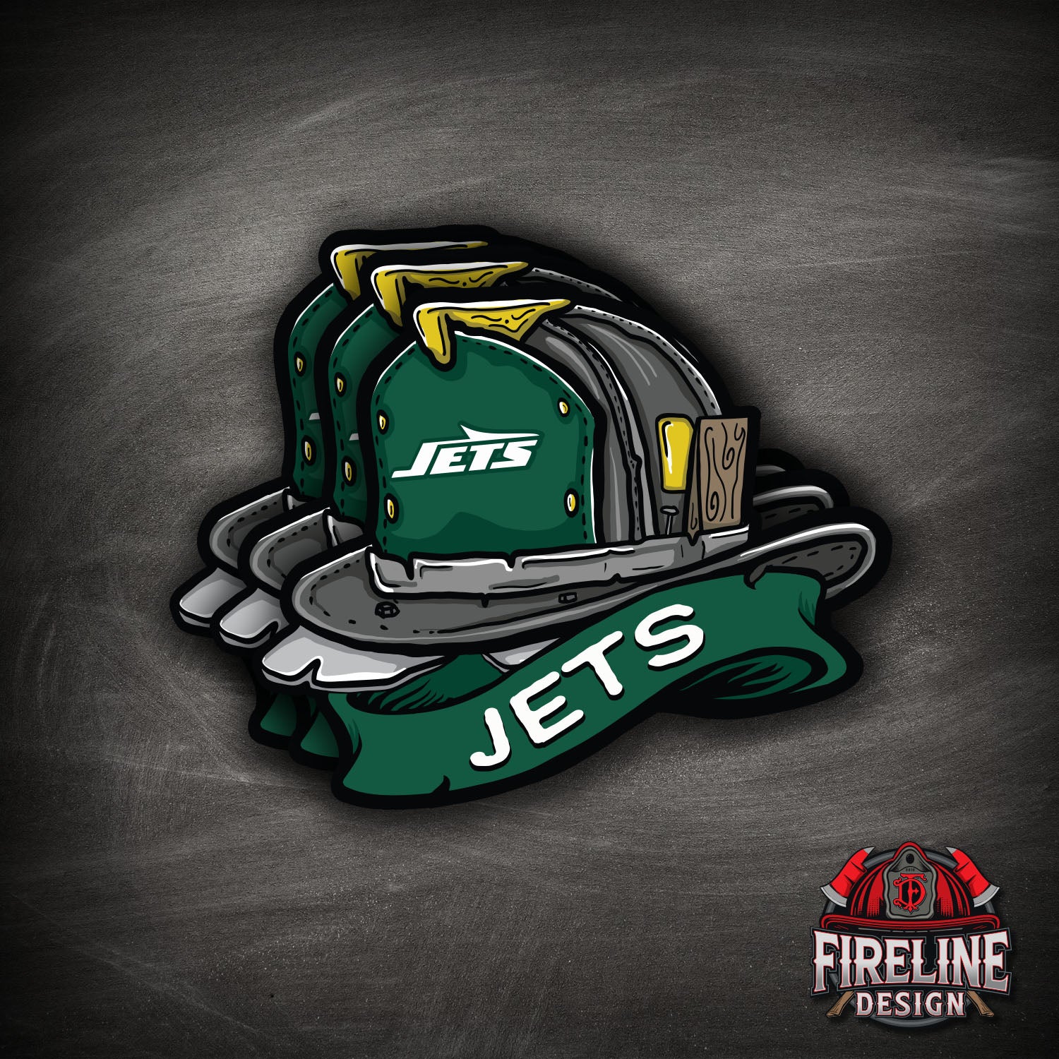 NFL Fire Helmet Sticker - 3 PACK