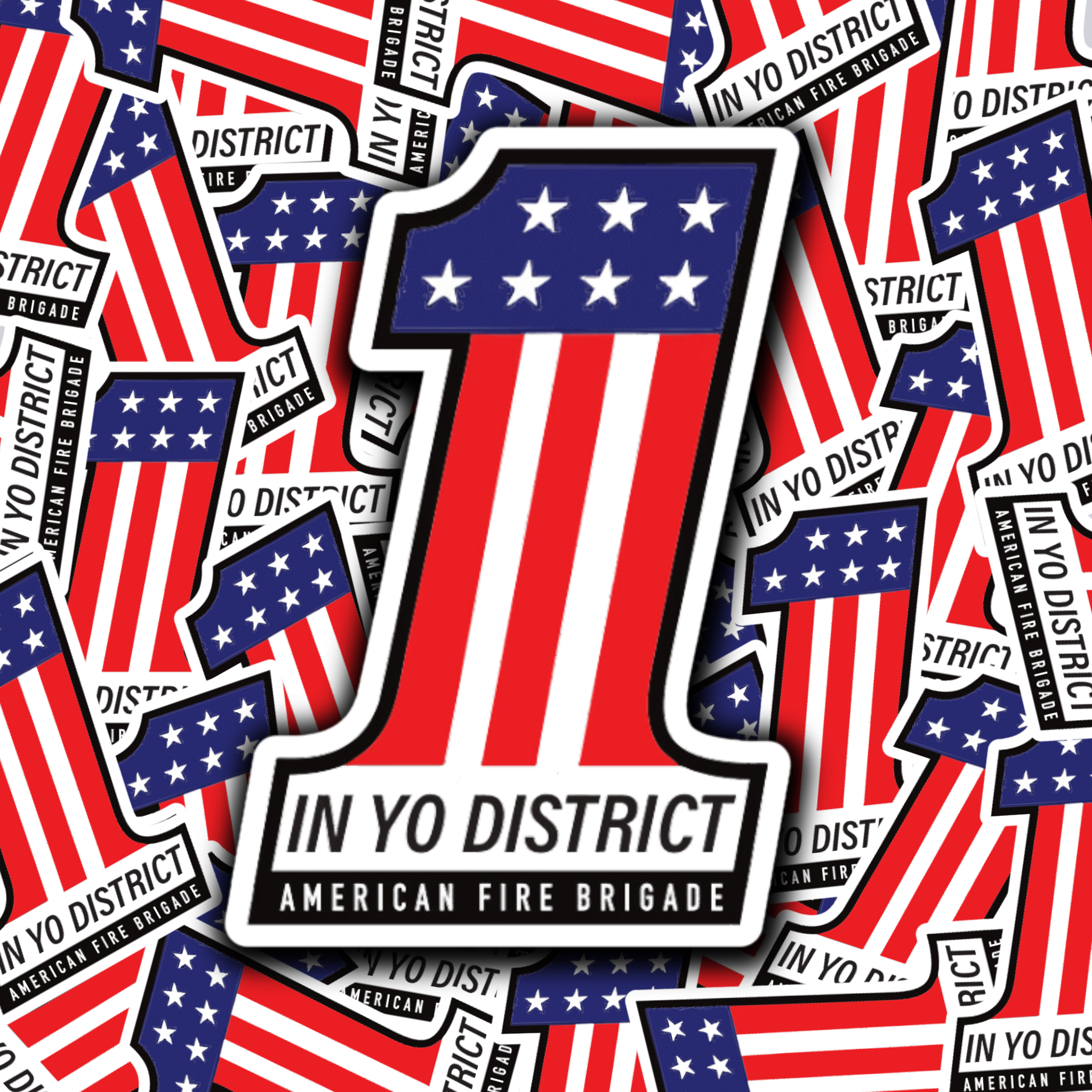 Yo District America Sticker - 0