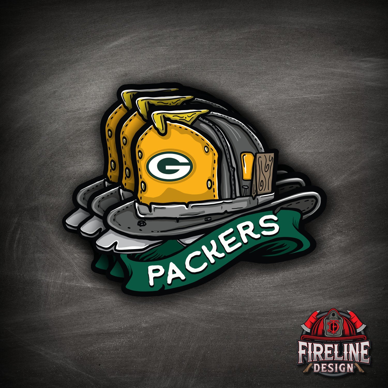 NFL Fire Helmet Sticker - 3 PACK