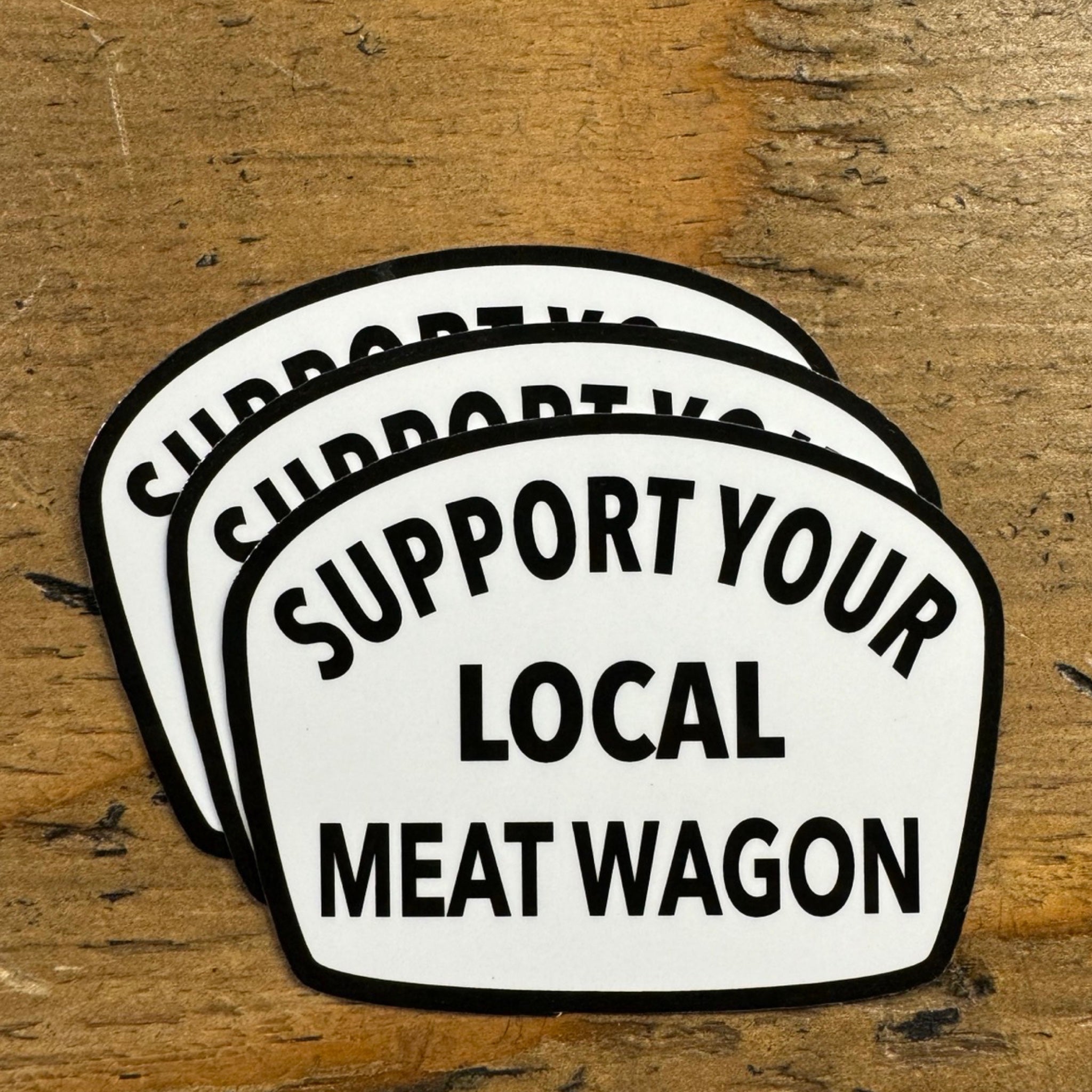 Support Meat Wagon Sticker