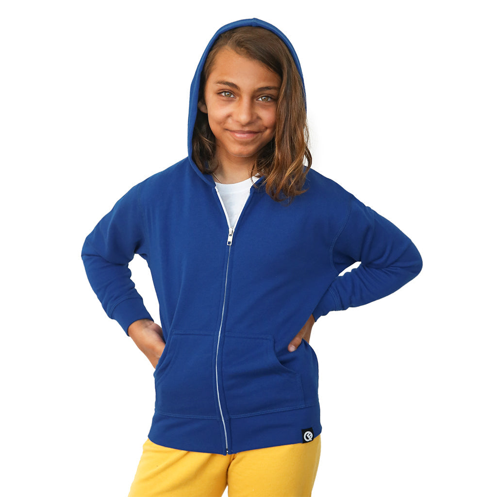 Kids' Hero Hoodie Lite (Royal Blue)