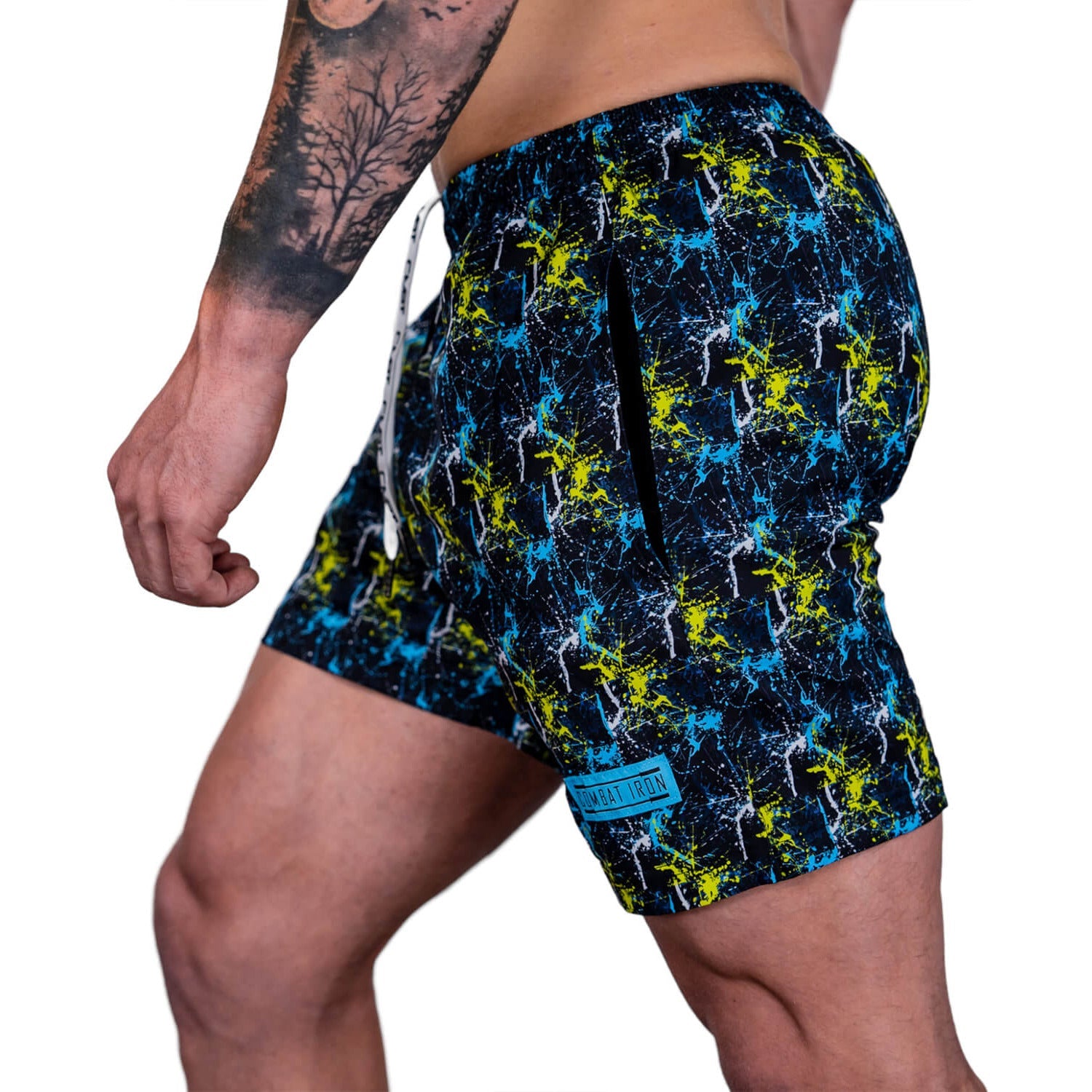 Men's Performance Training Shorts V3 | 5.5" Inseam | Neon Splatter