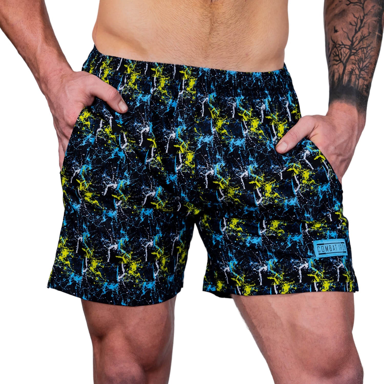 Men's Performance Training Shorts V3 | 5.5" Inseam | Neon Splatter