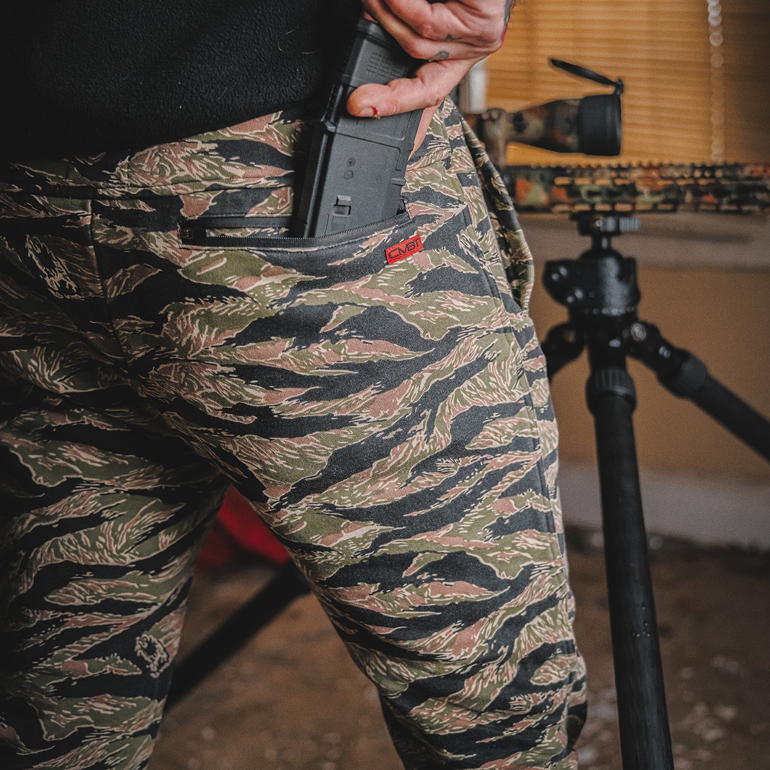 Men's Performance Adjustable Heavyweight Joggers | Tiger Stripe Camo