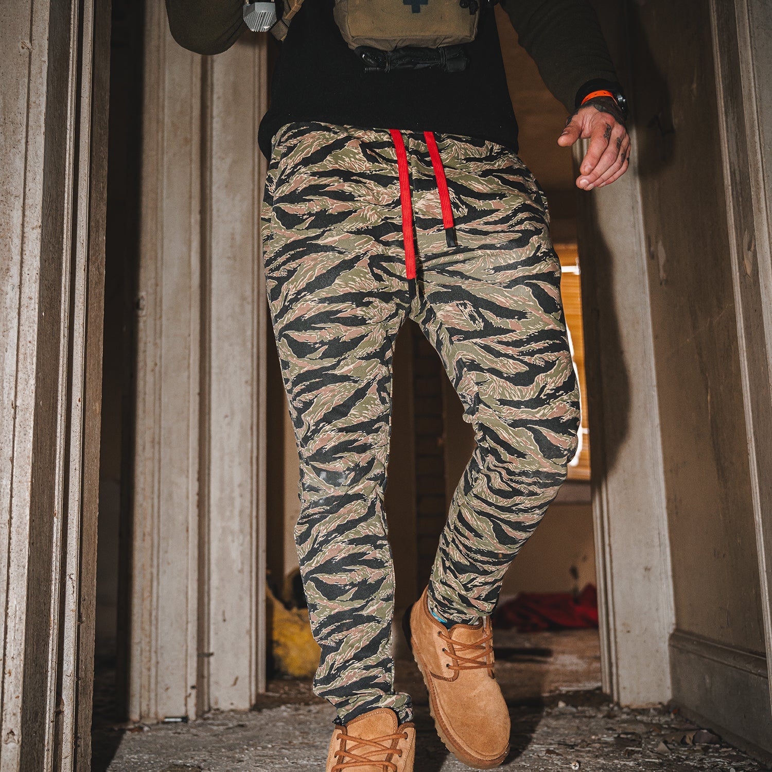 Men's Performance Adjustable Heavyweight Joggers | Tiger Stripe Camo - 0